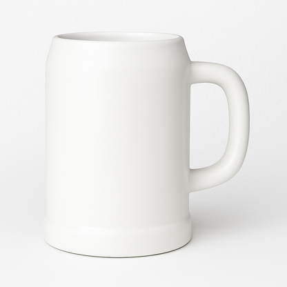 Keramik-Bierkrug "weiß" - 500ml