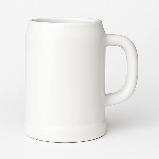 Keramik-Bierkrug "weiß" - 500ml